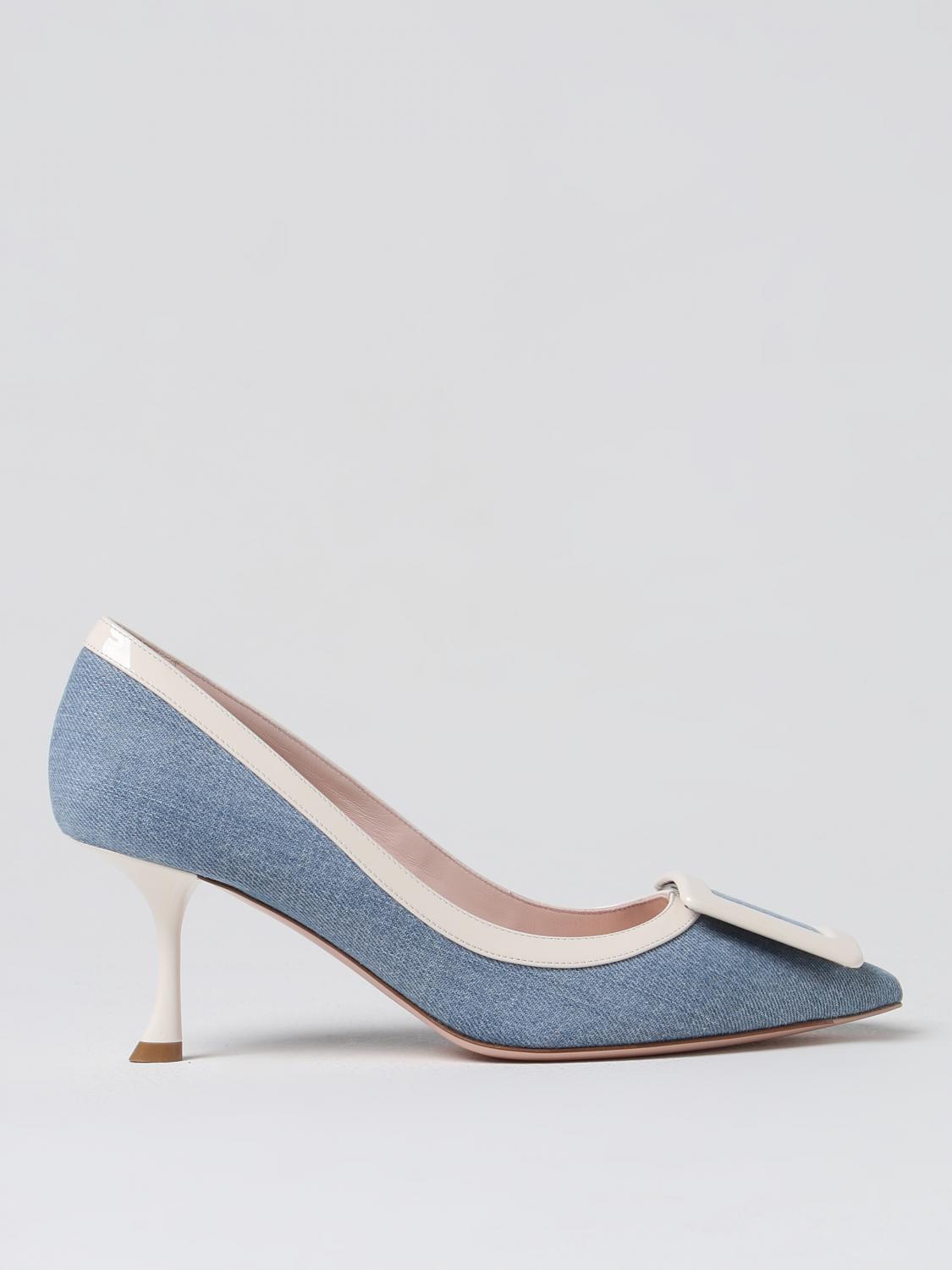 Roger Vivier Shoes woman - Denim | RVW618377603NZ | GIGLIO.COM