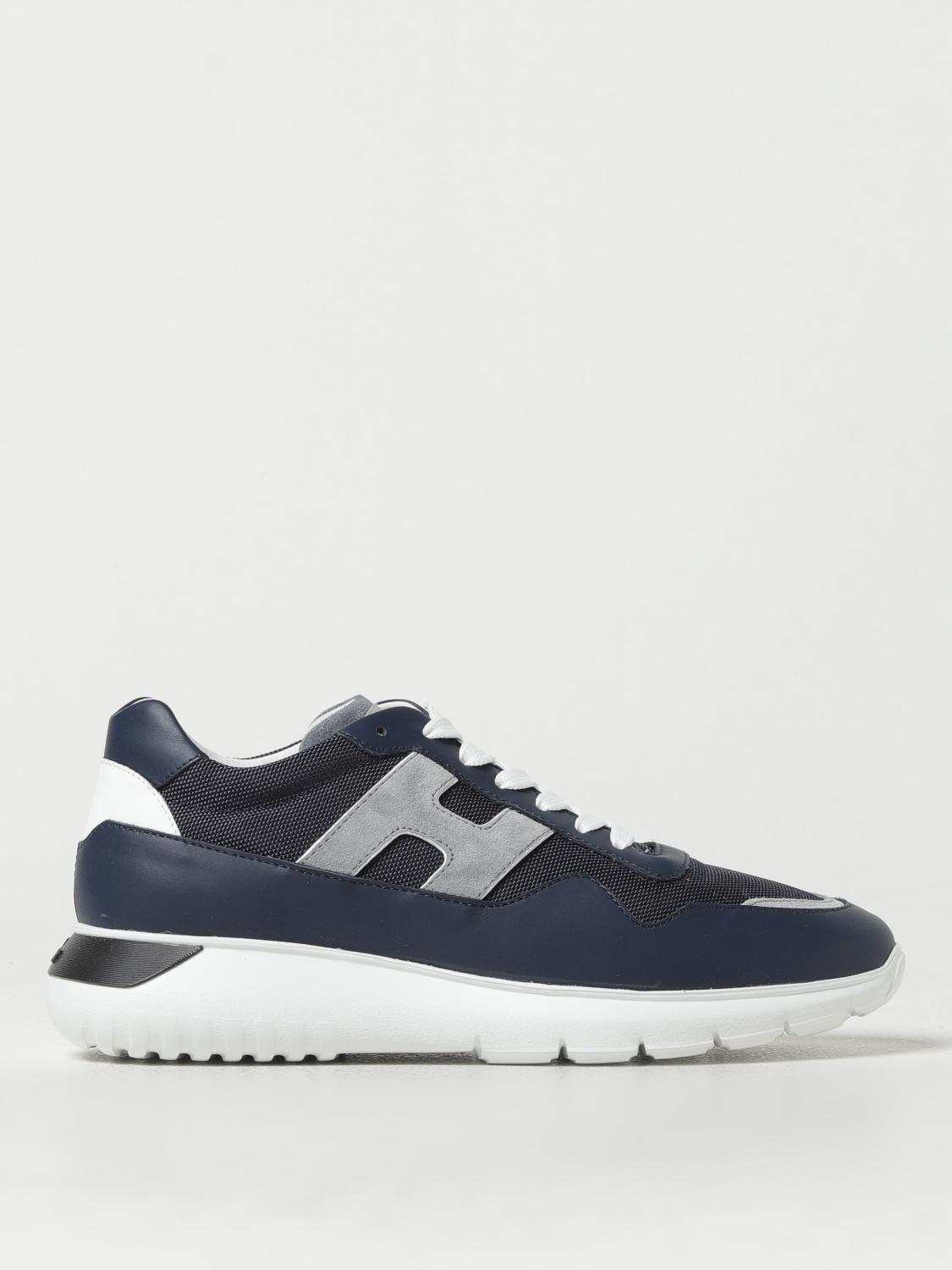 スニーカー HOGAN Men Sneakers HXM3710EG30QEW543J BLUE Hogan Outlet: Sneakers men - Blue | Hogan sneakers