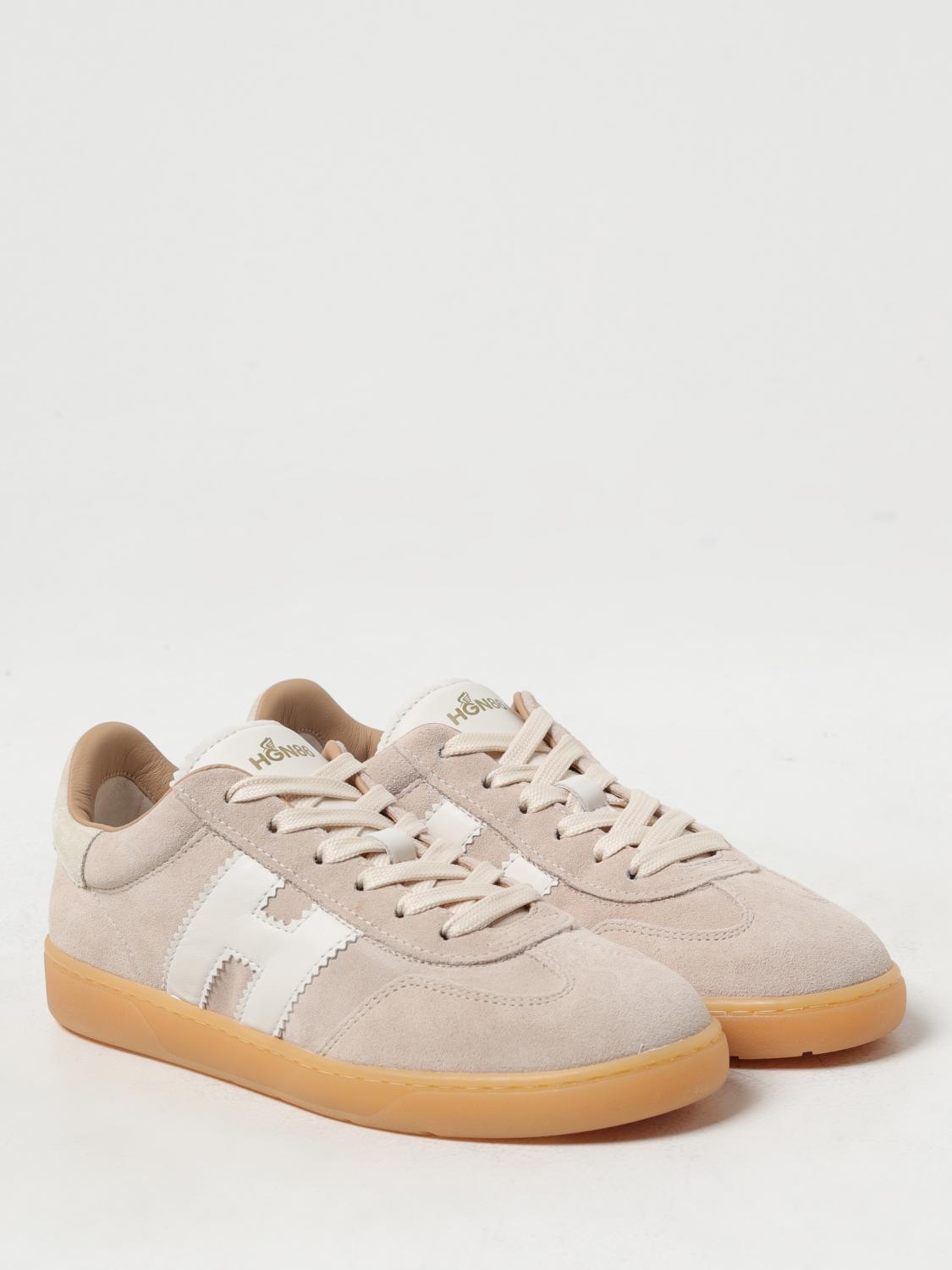 HOGAN BASKETS: Sneakers Hogan en cuir suédé, Beige - Img 2