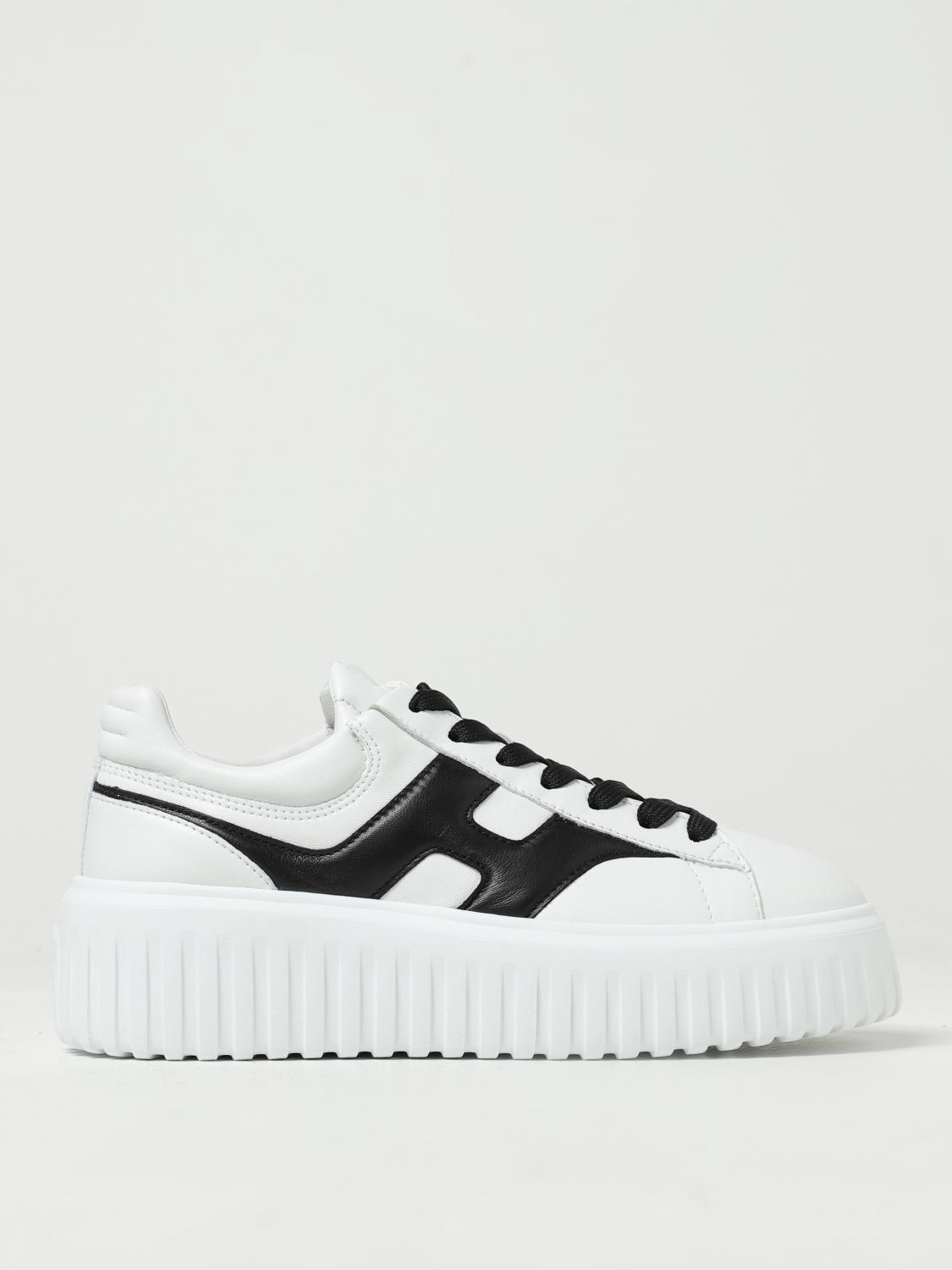 スニーカー HOGAN Women Sneakers HXW6450FO70LE90CAR White Sneakers Hogan H-Stripes LIGHT BLUE for Woman