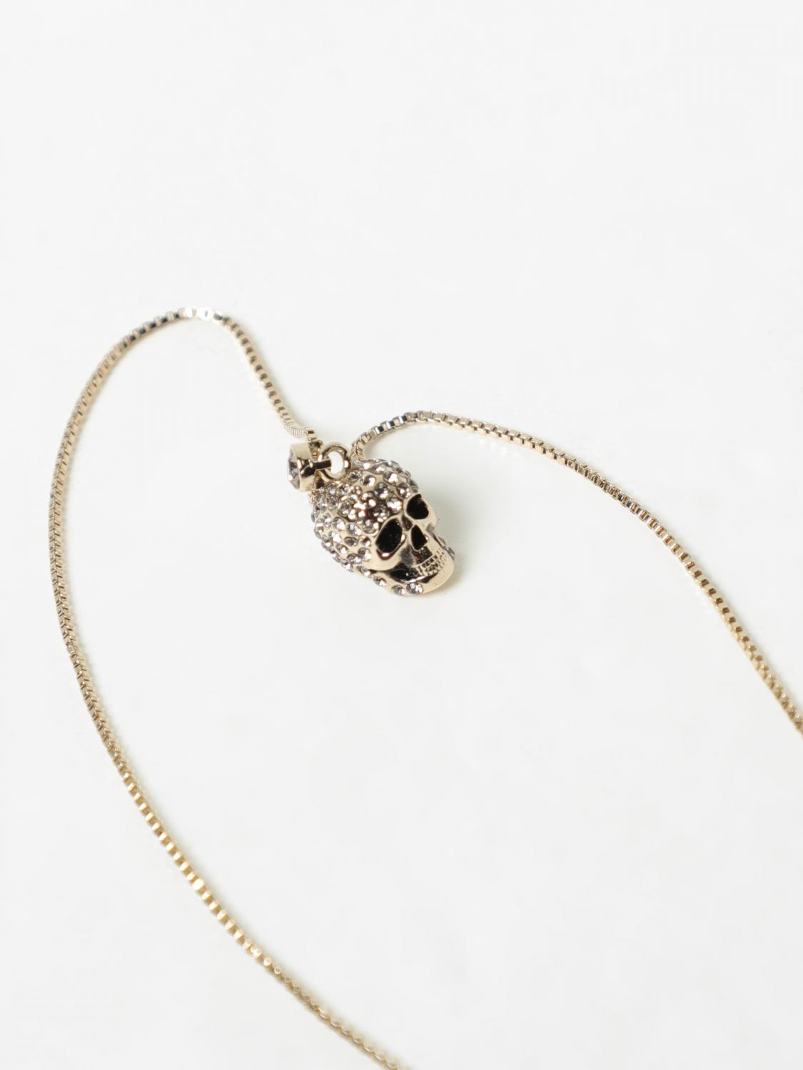 アクセサリーその他 ALEXANDER MCQUEEN Woman Jewel Gold 582698J160K 2080 ALEXANDER MCQUEEN: metal necklace with charm - Gold