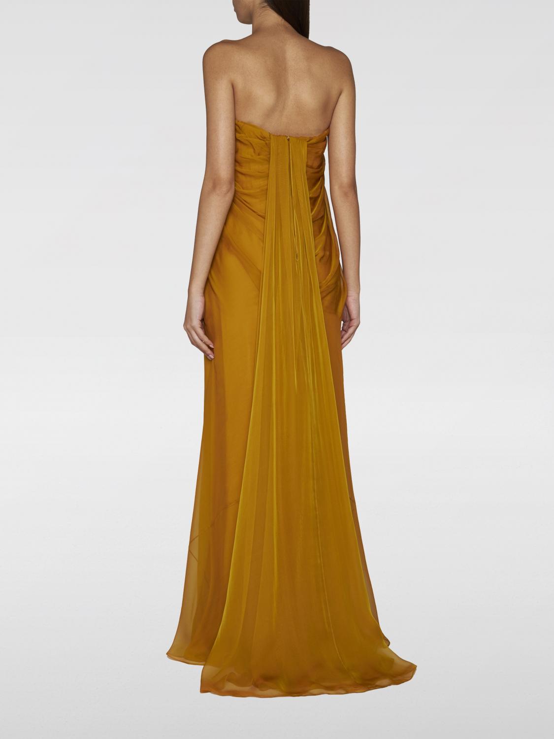 McQueen Dress woman - Yellow | 612662QBACI | GIGLIO.COM
