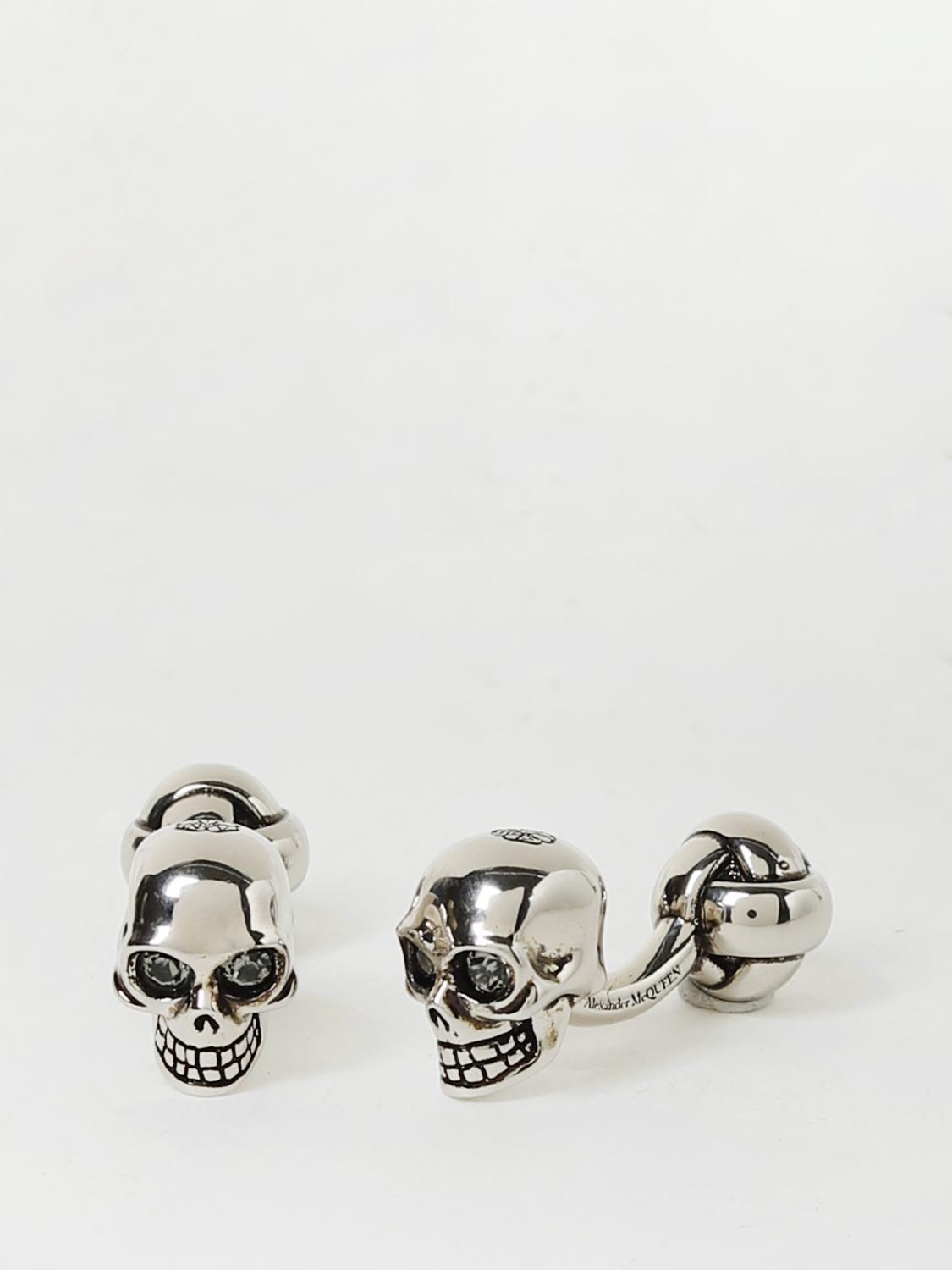McQueen Cufflinks men - Silver | 554491J160I | GIGLIO.COM