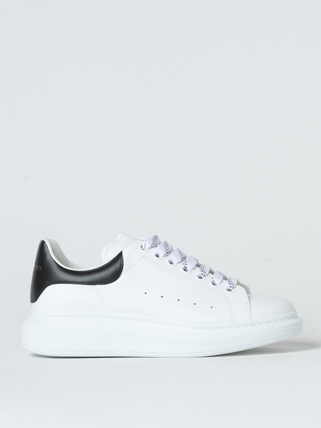 MCQUEEN SNEAKERS: McQueen Larry leather sneaker, White - Img 1