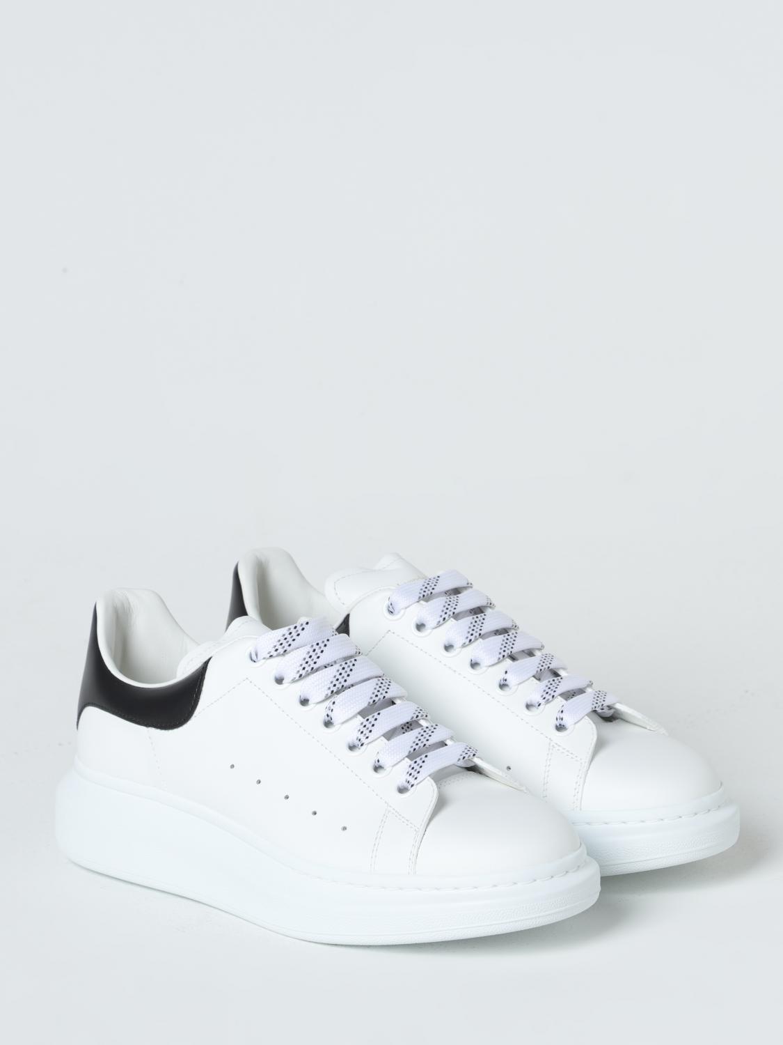 MCQUEEN SNEAKERS: McQueen Larry leather sneaker, White - Img 2