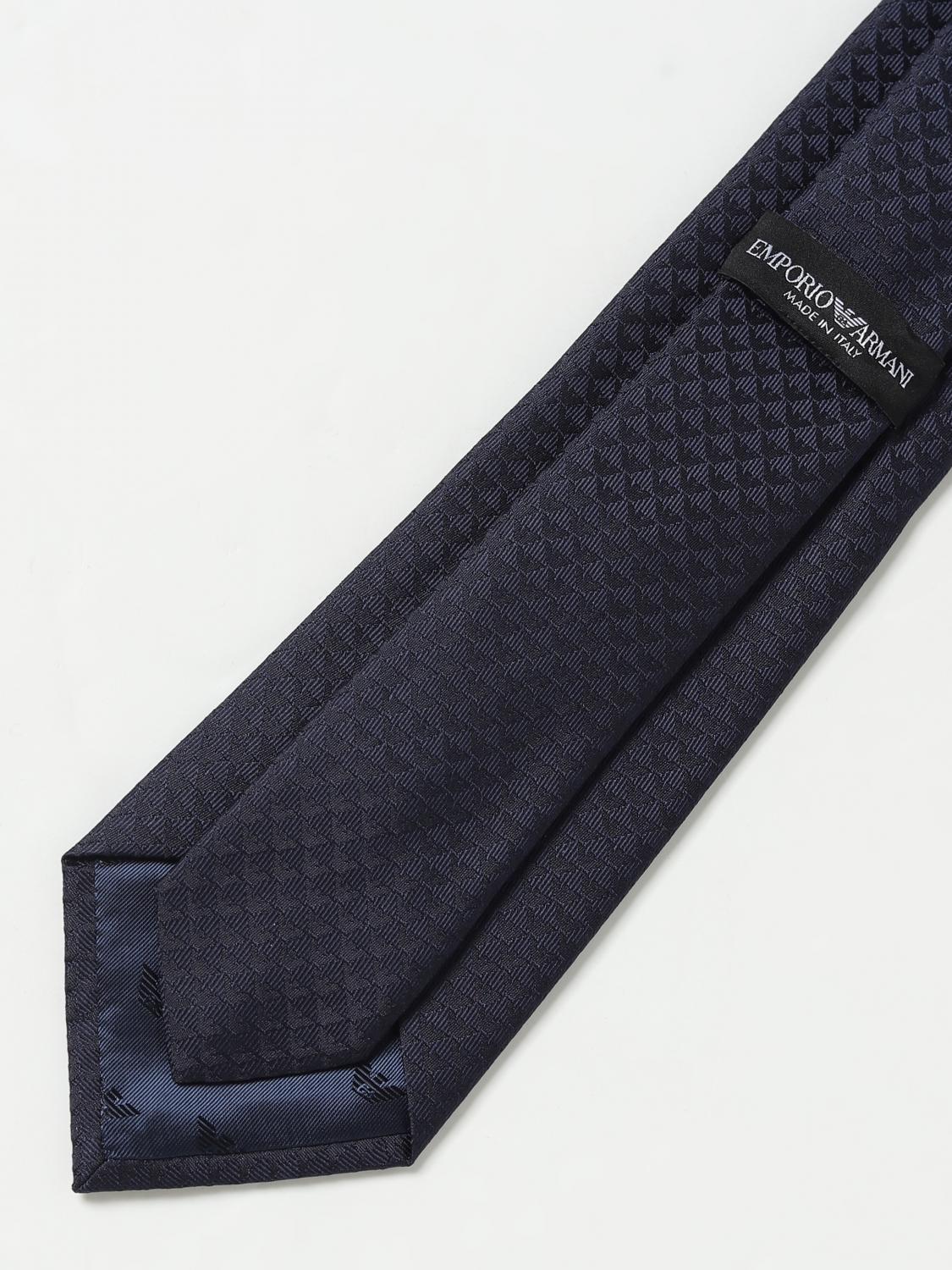 EMPORIO ARMANI CRAVATTA: Cravatta Emporio Armani in seta jacquard, Blue - Img 2