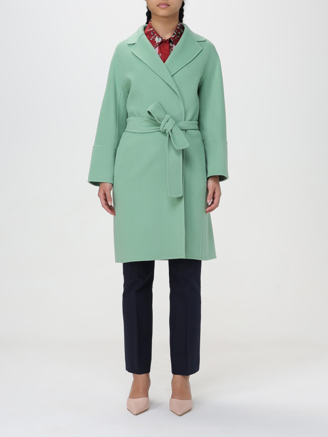 'S MAX MARA 大衣: 大衣 女士 's Max Mara, 绿色 - Img 1
