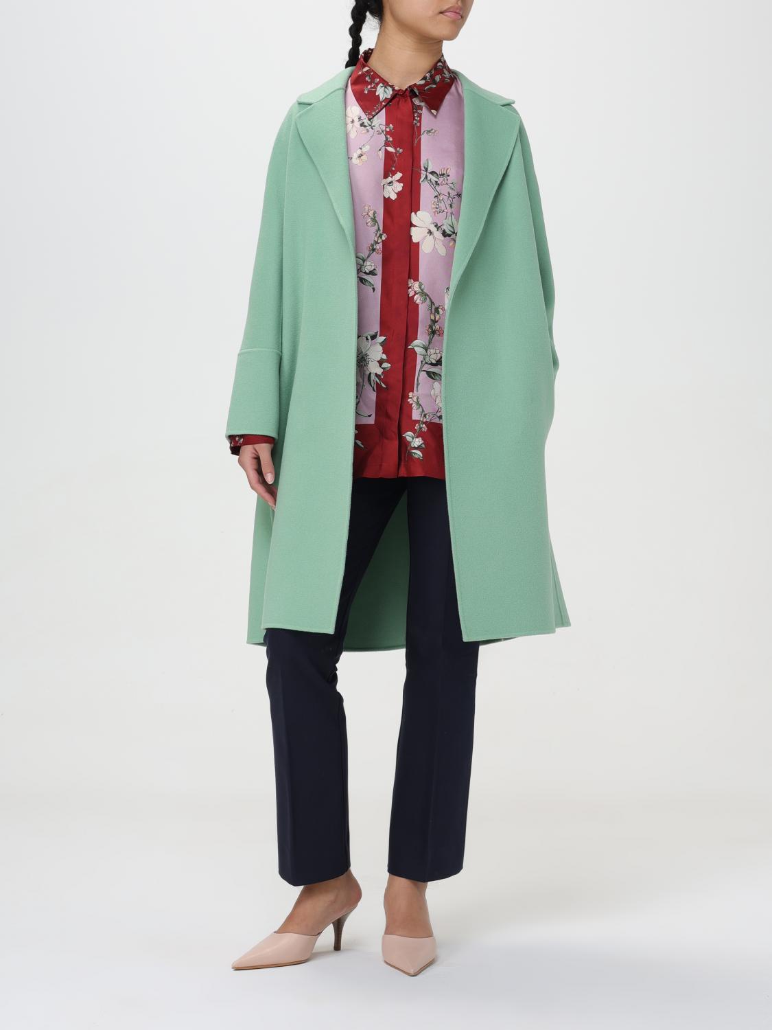'S MAX MARA 大衣: 大衣 女士 's Max Mara, 绿色 - Img 2