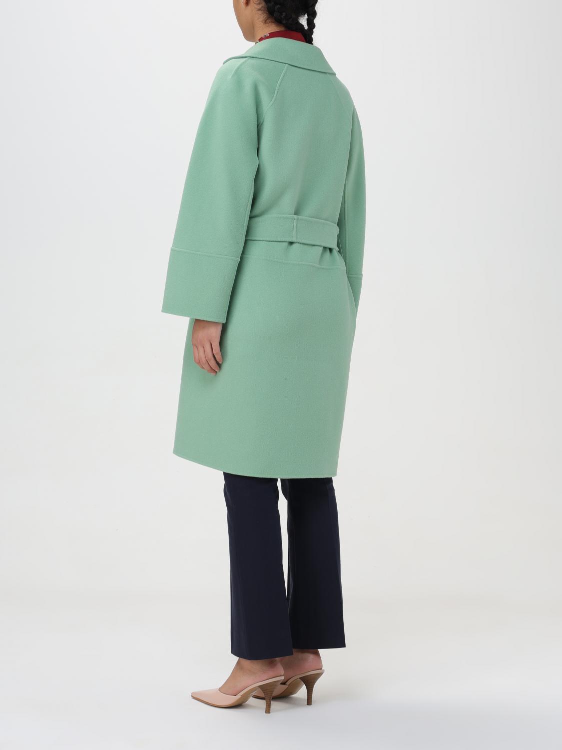 'S MAX MARA 大衣: 大衣 女士 's Max Mara, 绿色 - Img 3