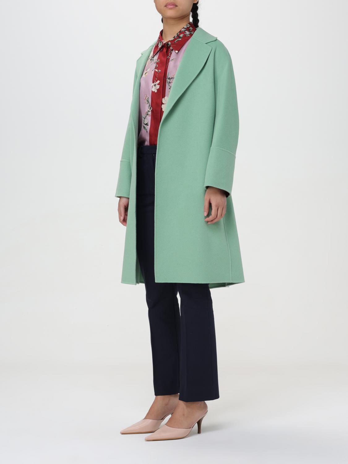 'S MAX MARA 大衣: 大衣 女士 's Max Mara, 绿色 - Img 4