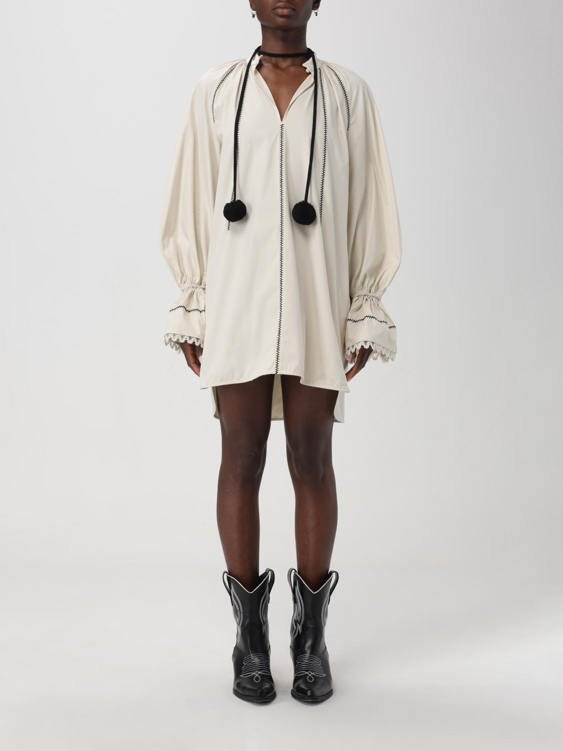 MAX MARA: Dress woman - Yellow Cream | Max Mara dress
