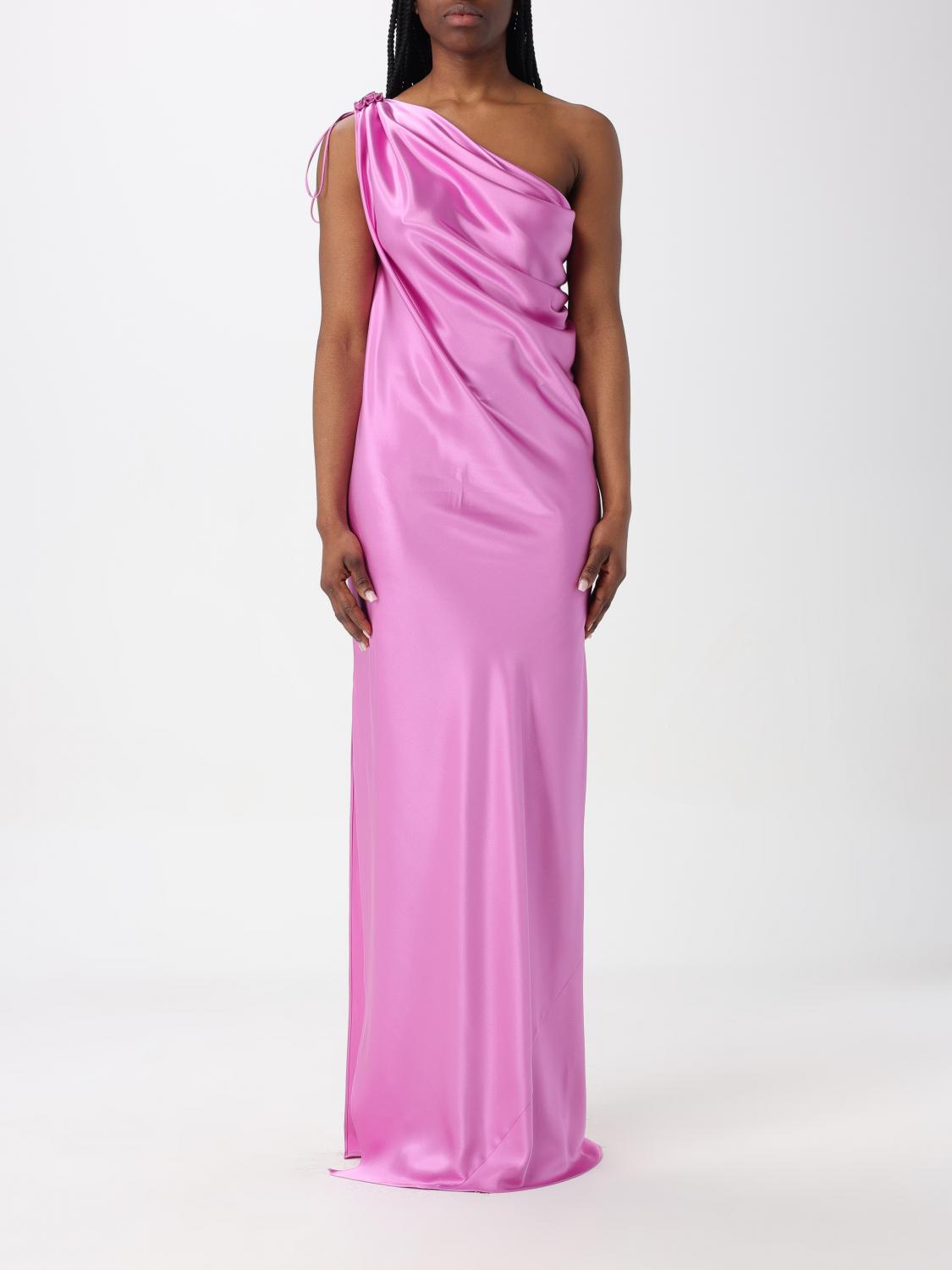 max mara pink silk dress Max Mara Atelier maxi dress