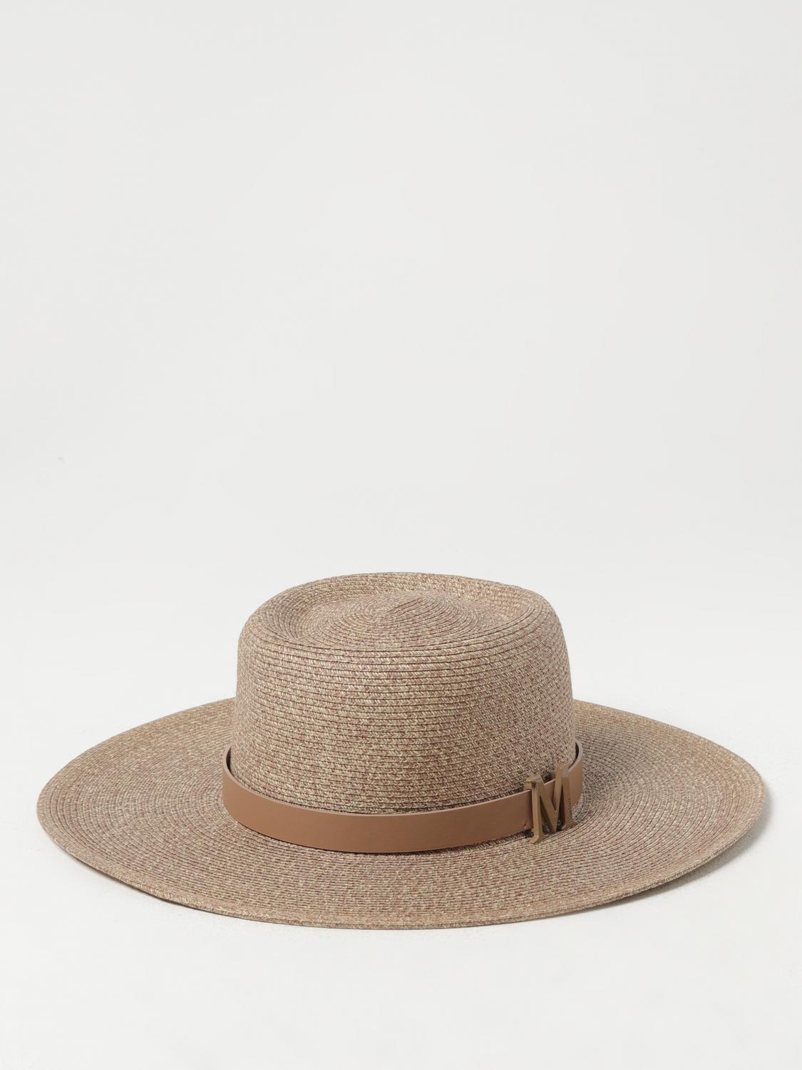 MAX MARA CAPPELLO: Cappello Max Mara in rafia intrecciata , Salvia - Img 1