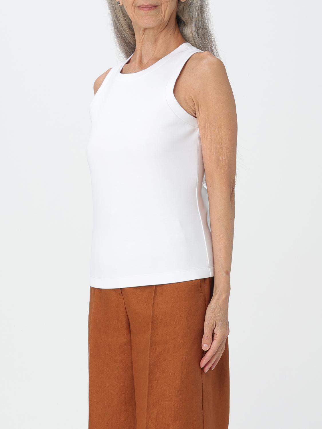 'S MAX MARA TOP: Top woman 's Max Mara, White - Img 3
