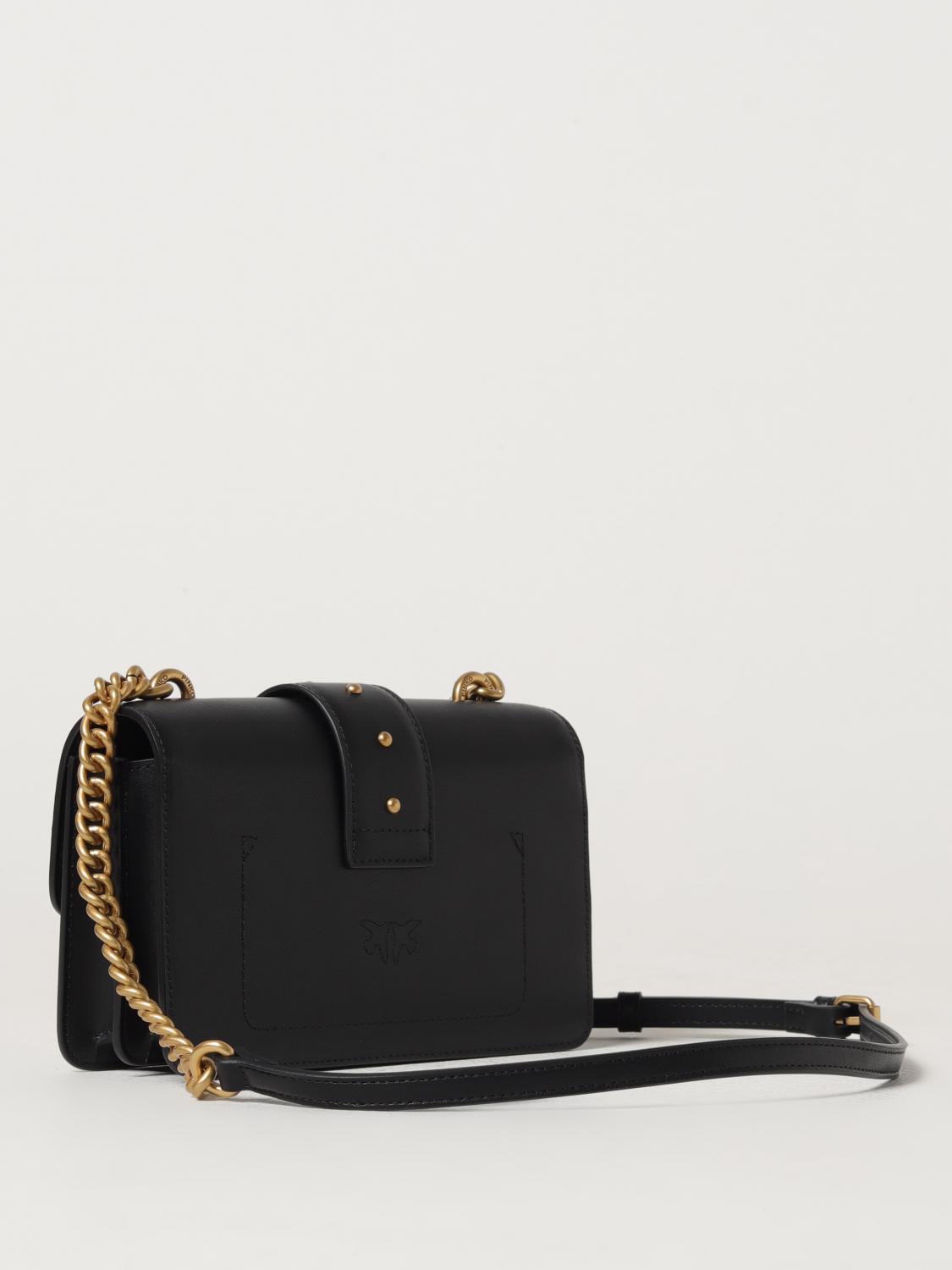 PINKO BORSA MINI: Borsa Love Mini Pinko in pelle, Nero - Img 2