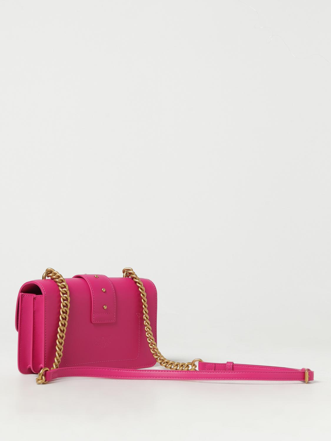 PINKO BORSA MINI: Borsa Love Mini Pinko in pelle, Fuxia - Img 2