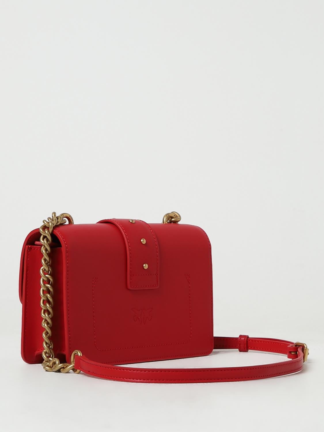 PINKO BORSA MINI: Borsa Love Mini Pinko in pelle, Rosso - Img 2