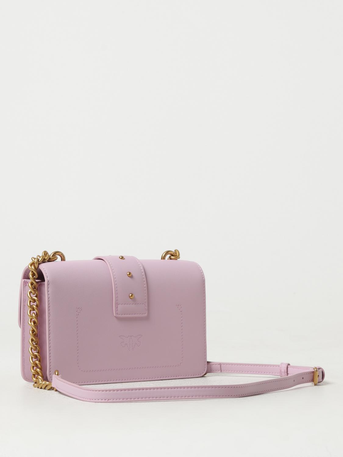PINKO BORSA MINI: Borsa Love Mini Pinko in pelle, Lilla - Img 2
