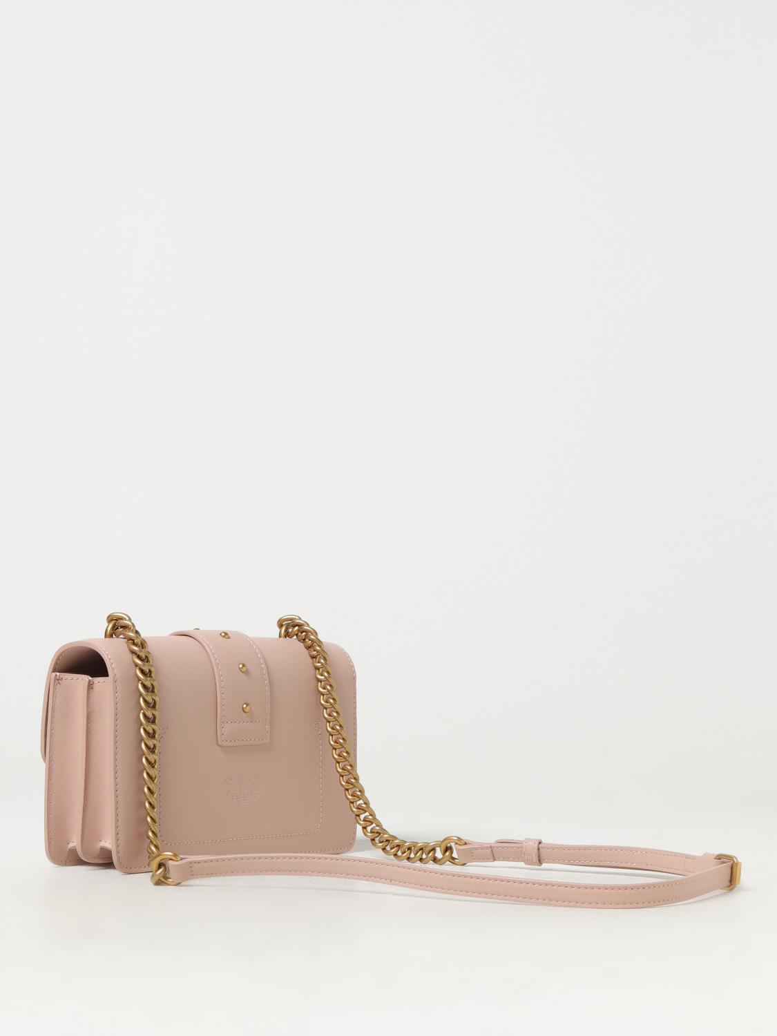 PINKO BORSA MINI: Borsa Love Mini Pinko in pelle, Cipria - Img 2