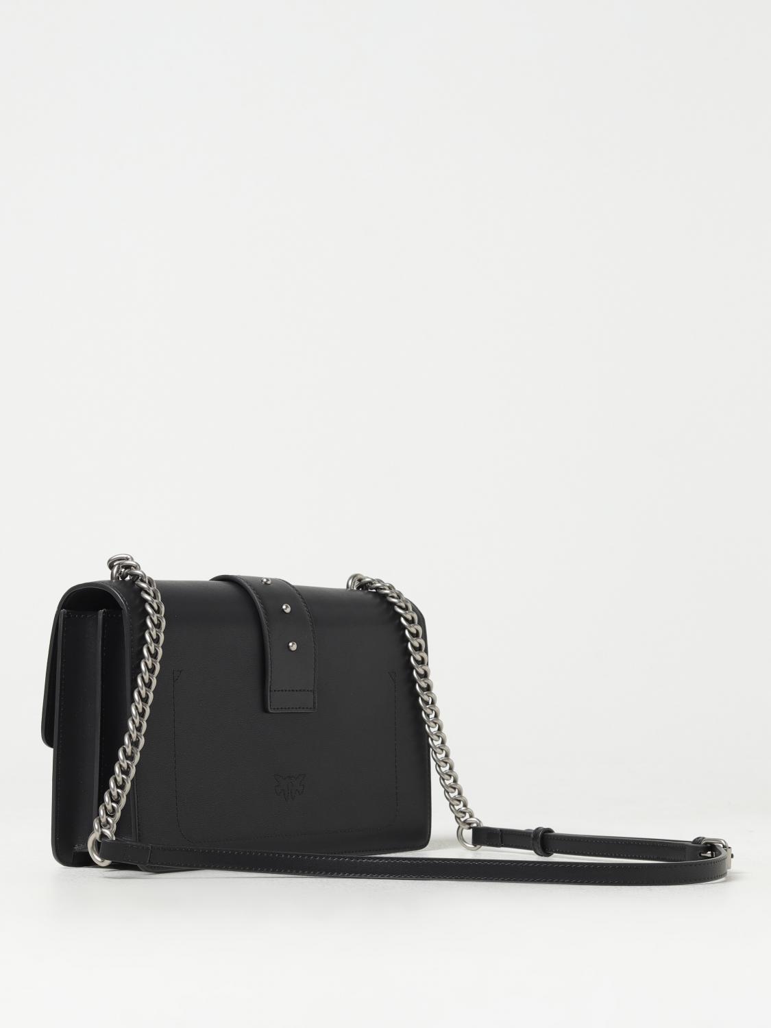 PINKO BORSA MINI: Borsa Love Mini Pinko in pelle, Nero 1 - Img 2