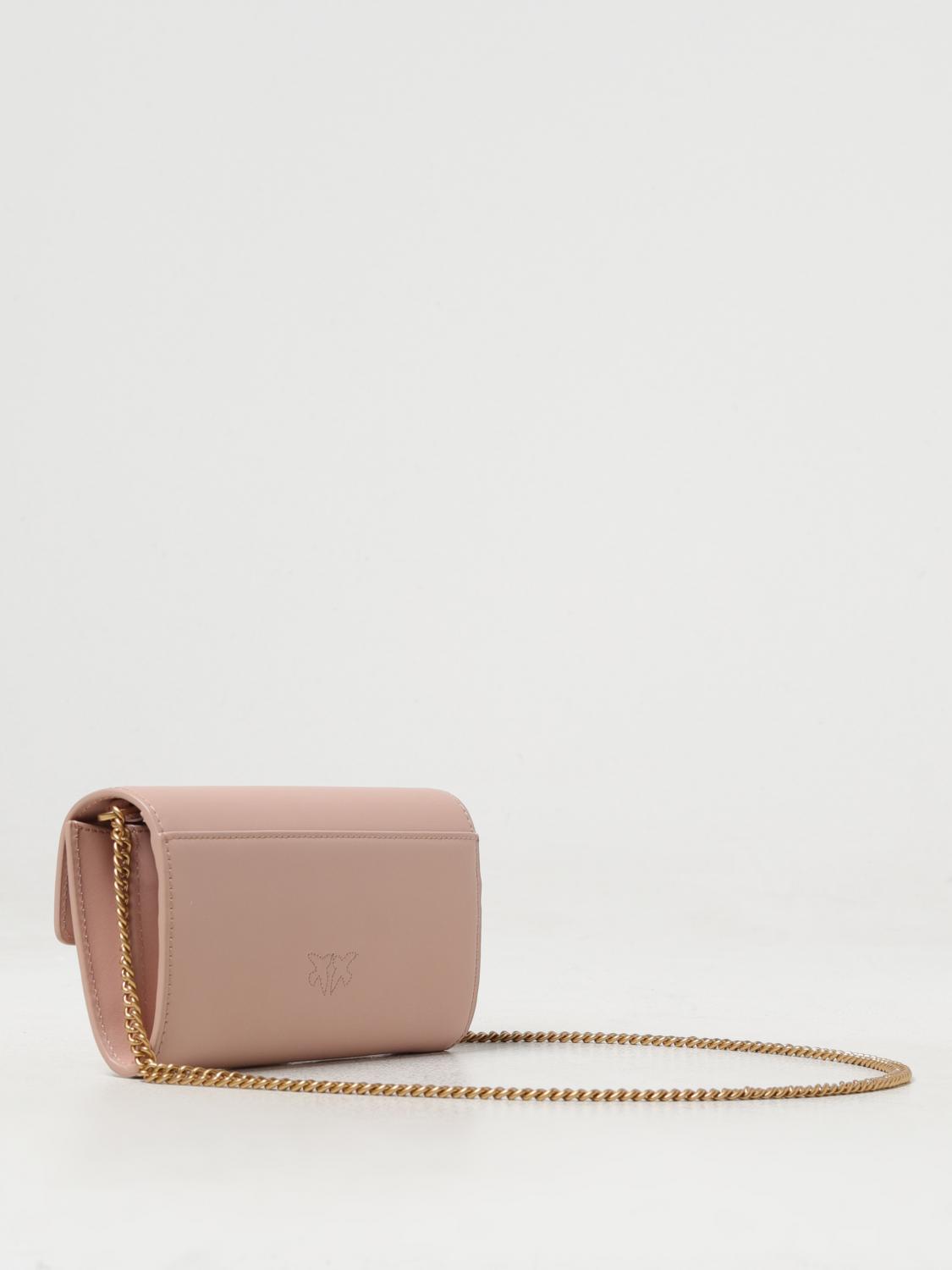PINKO BORSA MINI: Borsa wallet Pinko in pelle , Cipria - Img 2