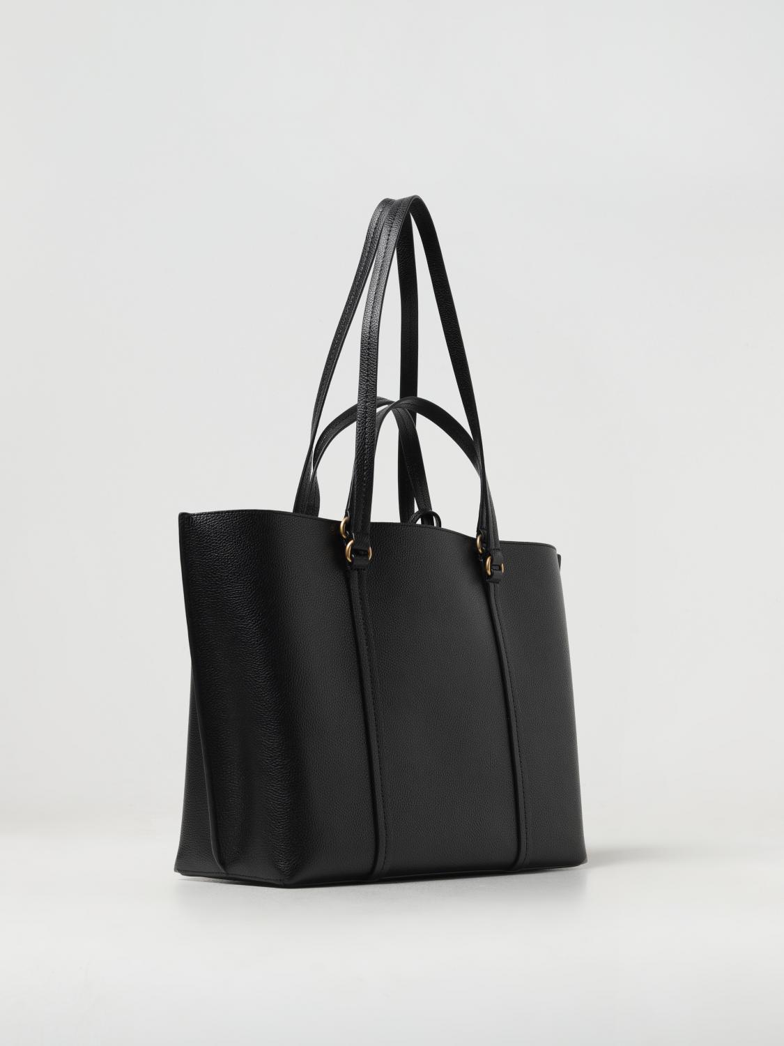 PINKO BORSA TOTE: Borsa Carrie Tote Pinko in pelle a grana, Nero - Img 2