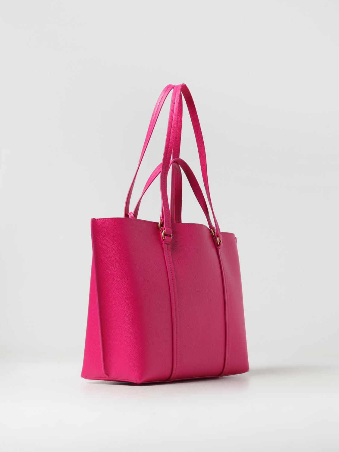 PINKO BORSA TOTE: Borsa Carrie Tote Pinko in pelle a grana, Fuxia - Img 2