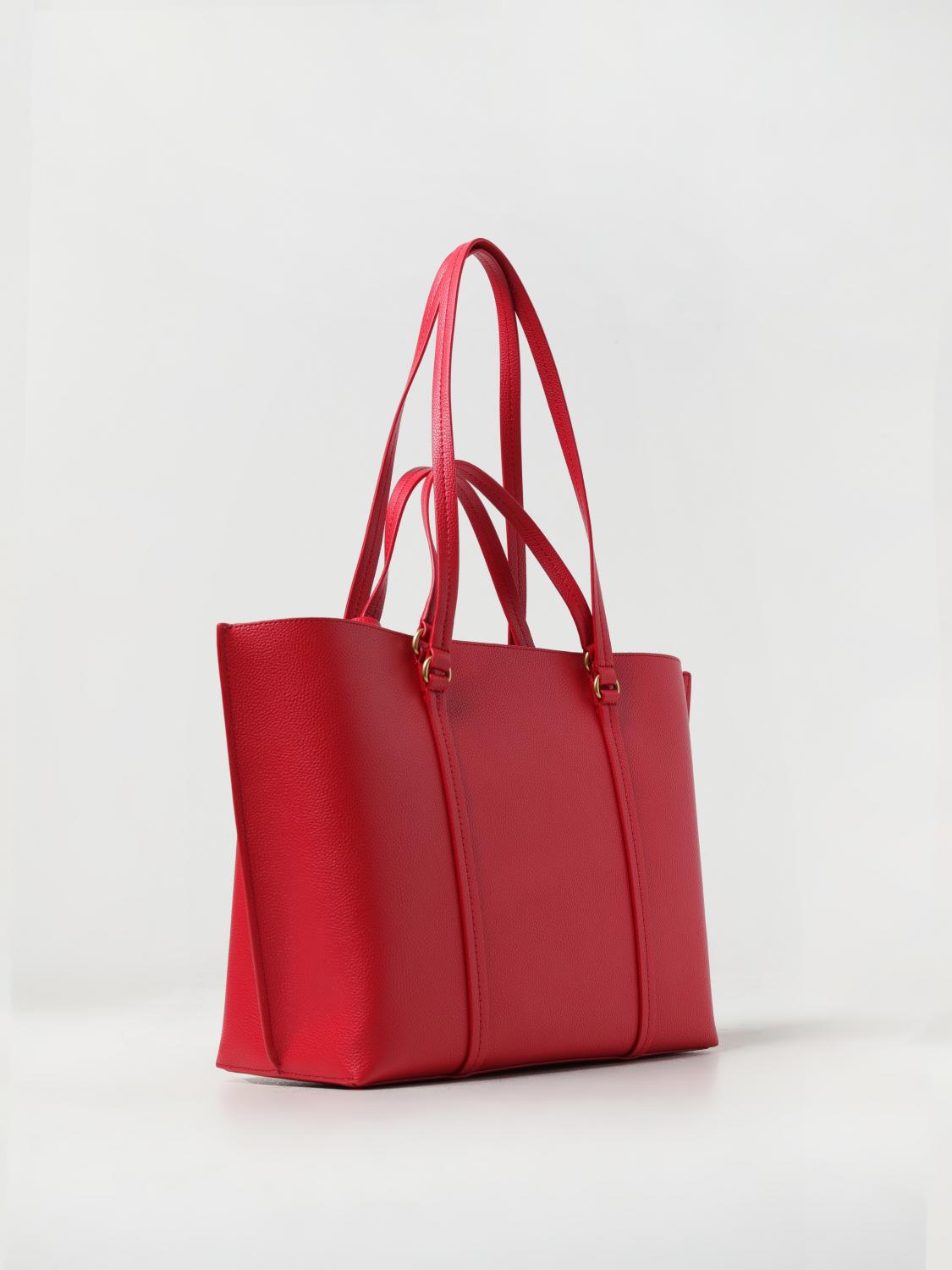 PINKO BORSA TOTE: Borsa Carrie Tote Pinko in pelle a grana, Rosso - Img 2