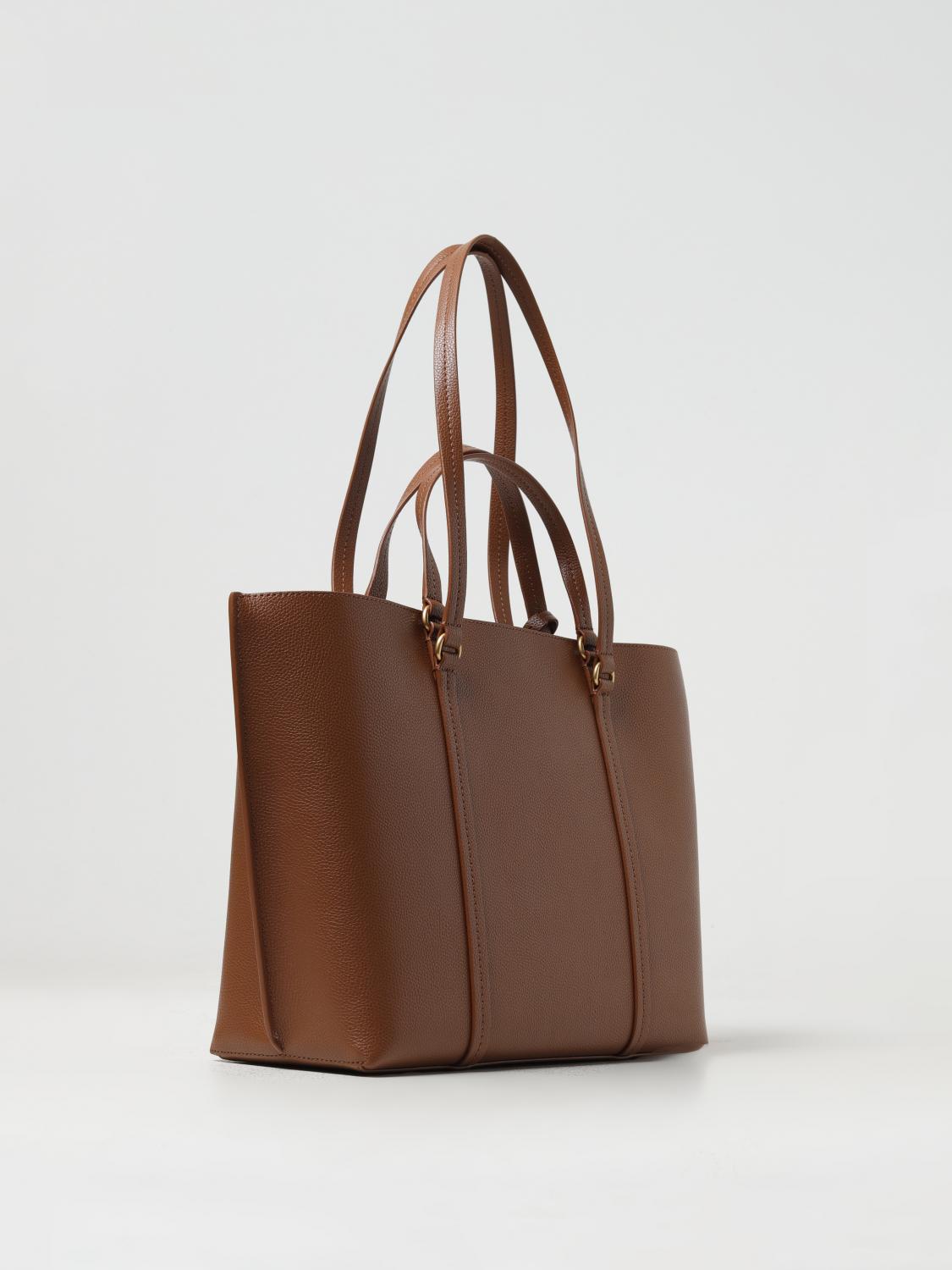 PINKO BORSA TOTE: Borsa Carrie Tote Pinko in pelle a grana, Cuoio - Img 2
