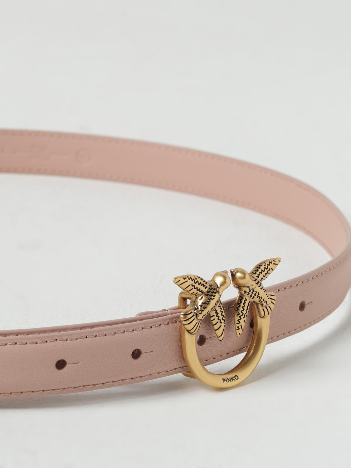 PINKO CINTURA: Cintura Love Berry Pinko in pelle, Cipria - Img 2