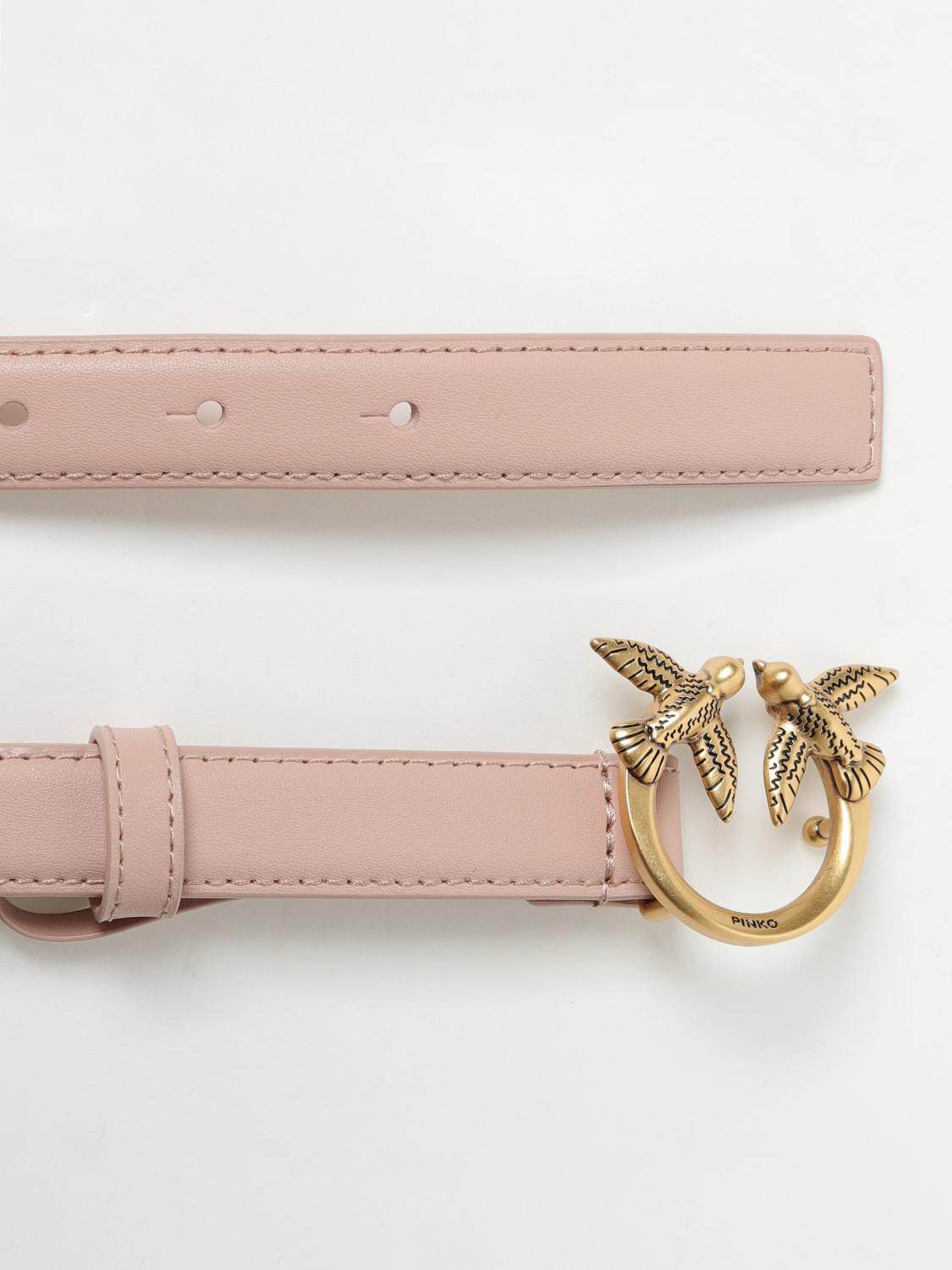 PINKO CINTURA: Cintura Love Berry Pinko in pelle, Cipria - Img 3