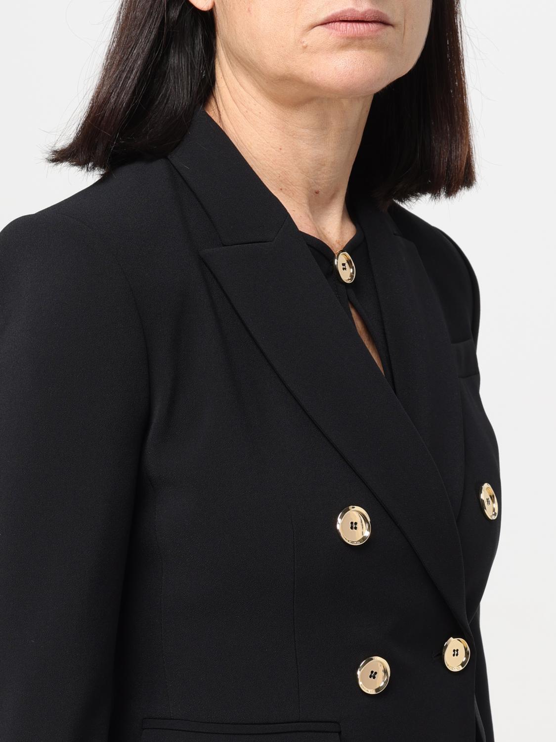 PINKO GIACCA: Blazer a doppiopetto Pinko, Nero - Img 4