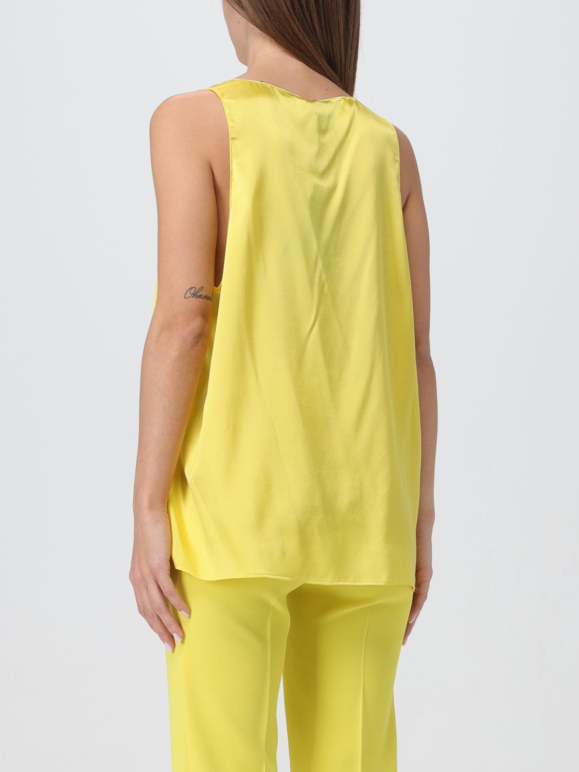 PINKO TOP: Top Pinko in raso, Giallo - Img 2