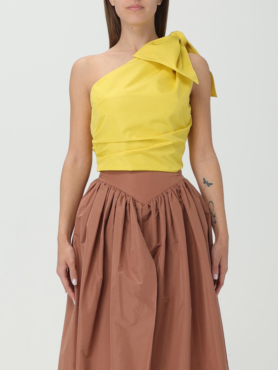PINKO TOP: Top a monospalla Pinko, Giallo - Img 1