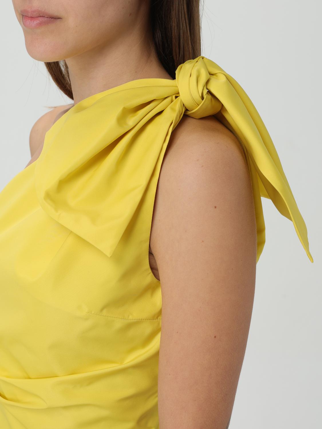 PINKO TOP: Top a monospalla Pinko, Giallo - Img 4