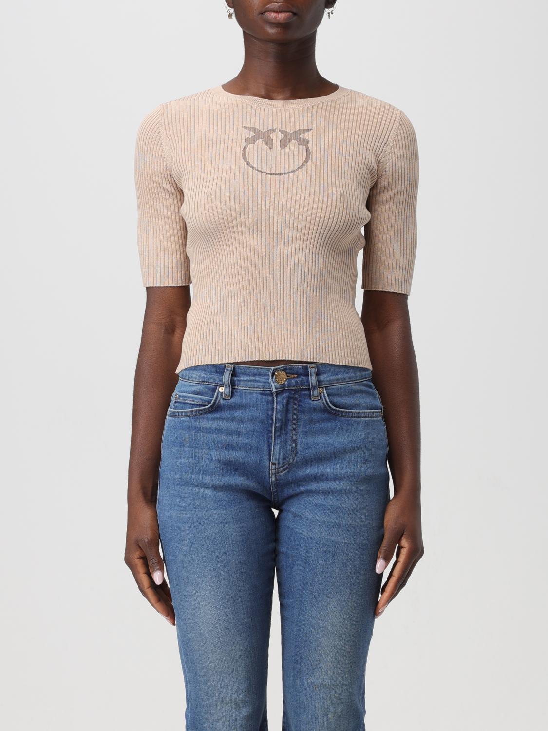 PINKO JERSEY: Jersey mujer Pinko, Beige - Img 1