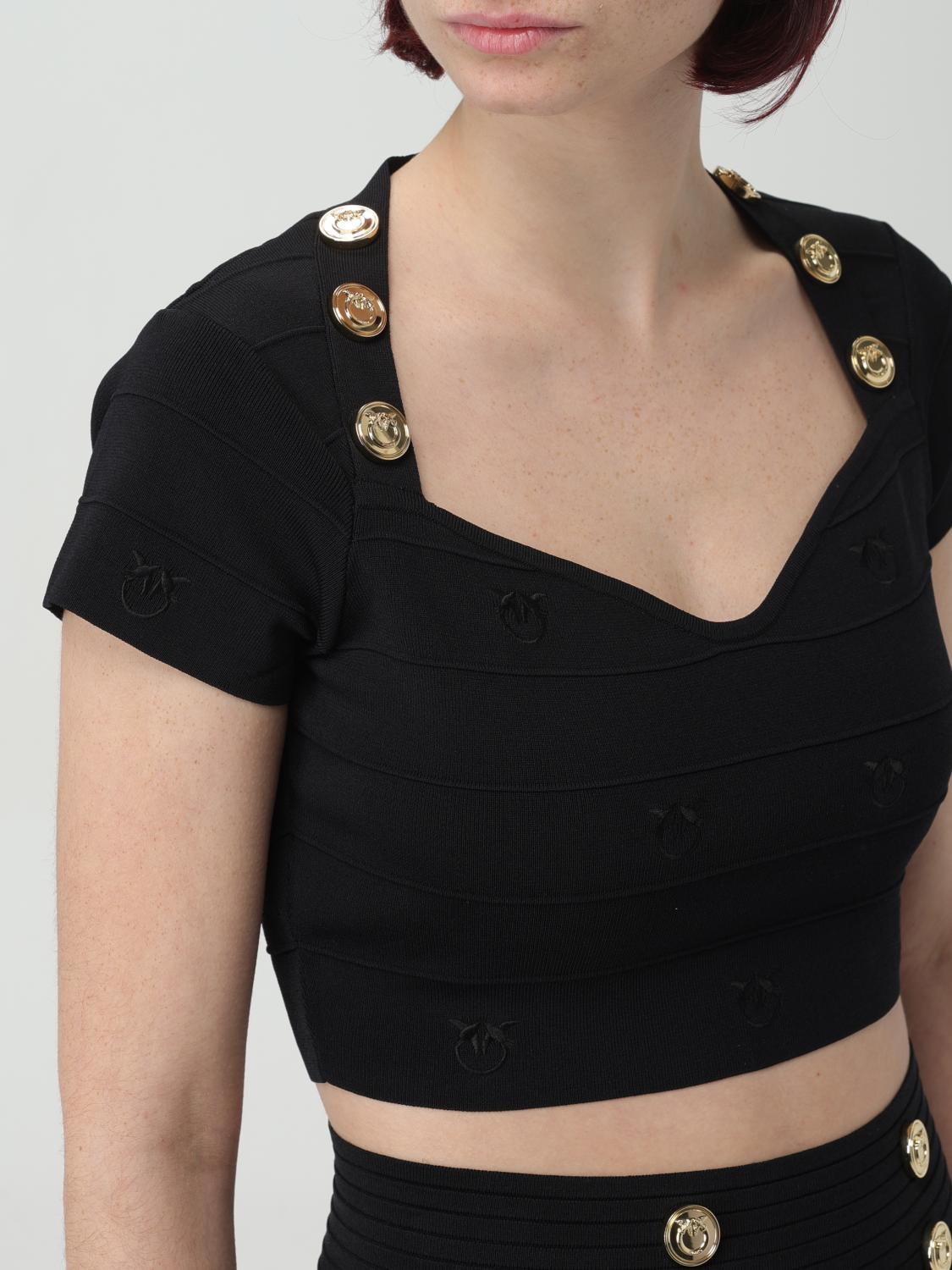 PINKO TOP: Pullover damen Pinko, Schwarz - Img 4