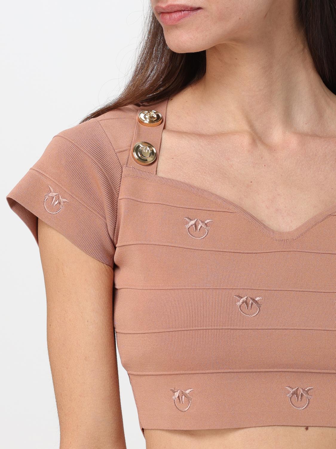 PINKO TOP: Pull femme Pinko, Chameau - Img 4