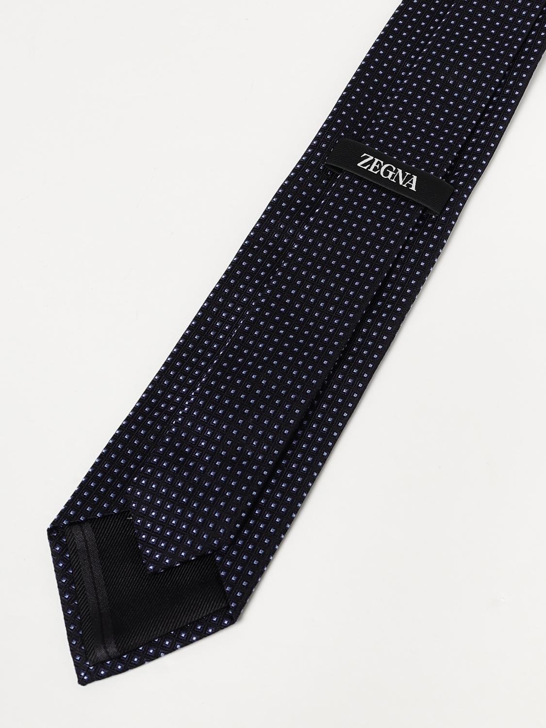 ZEGNA CORBATA: Corbata hombre Zegna, Azul Oscuro - Img 2