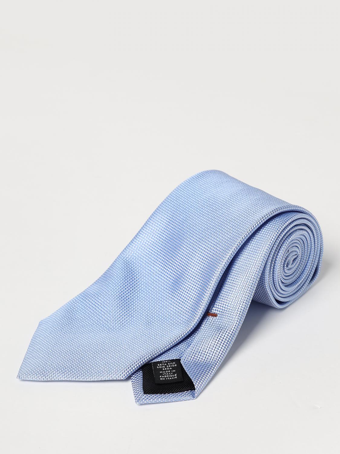 ZEGNA CRAVATTA: Cravatta Zegna in seta jacquard, Azzurro - Img 1