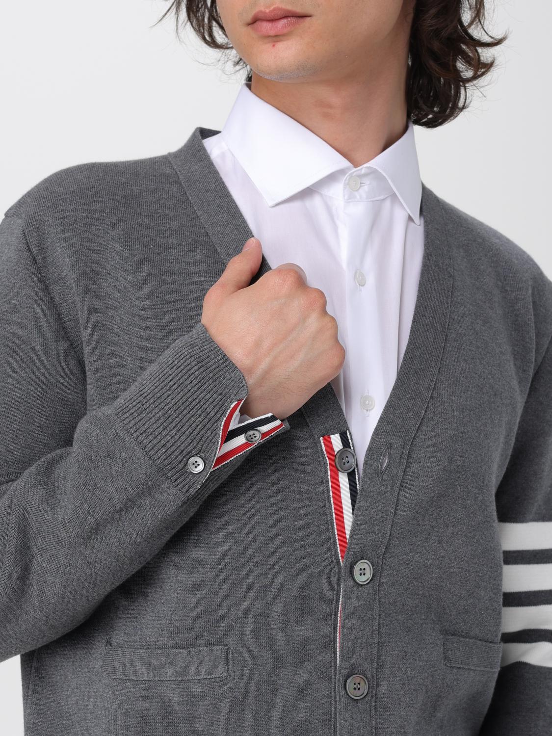 THOM BROWNE STRICKJACKE: Pullover herren Thom Browne, Grau - Img 5