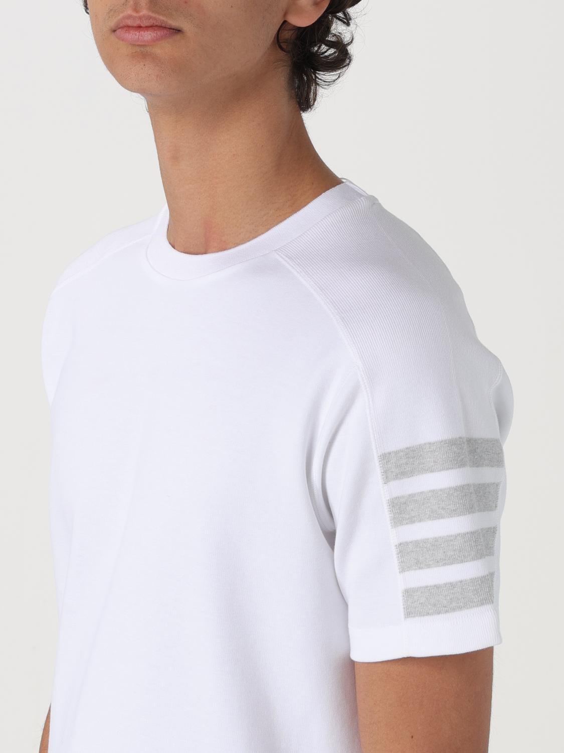 THOM BROWNE CAMISETA: Camiseta básica Thom Browne, Blanco - Img 5