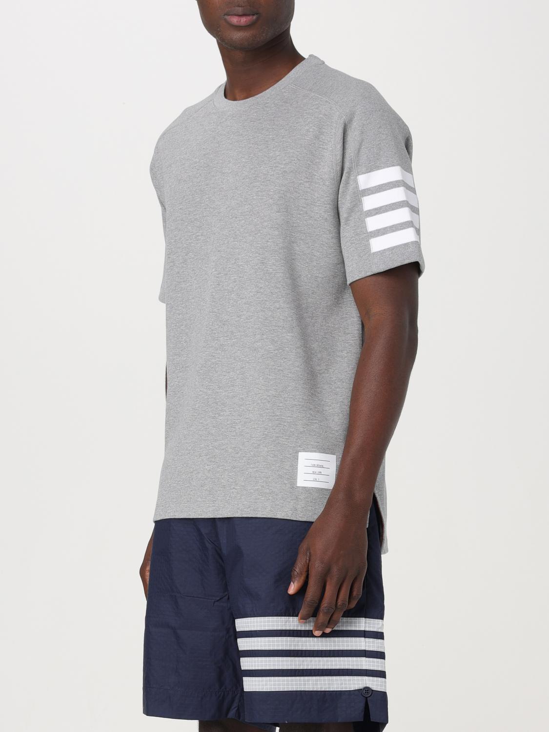 THOM BROWNE CAMISETA: Camiseta básica Thom Browne, Gris - Img 4