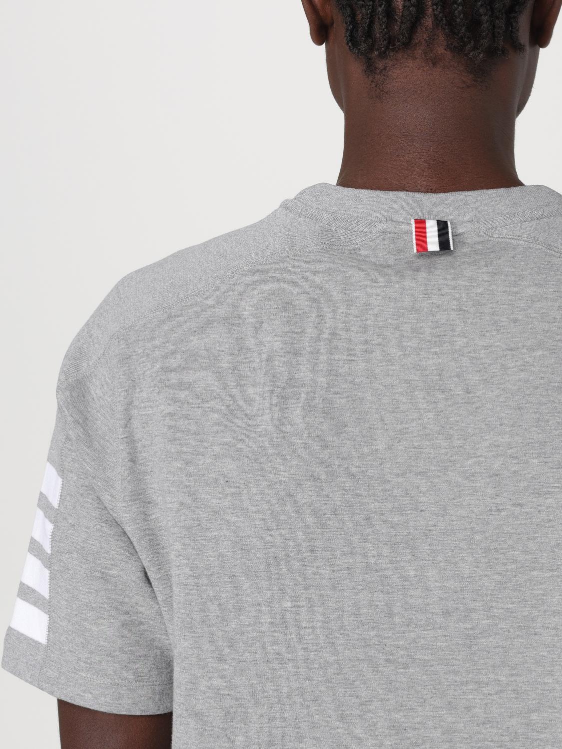THOM BROWNE CAMISETA: Camiseta básica Thom Browne, Gris - Img 5