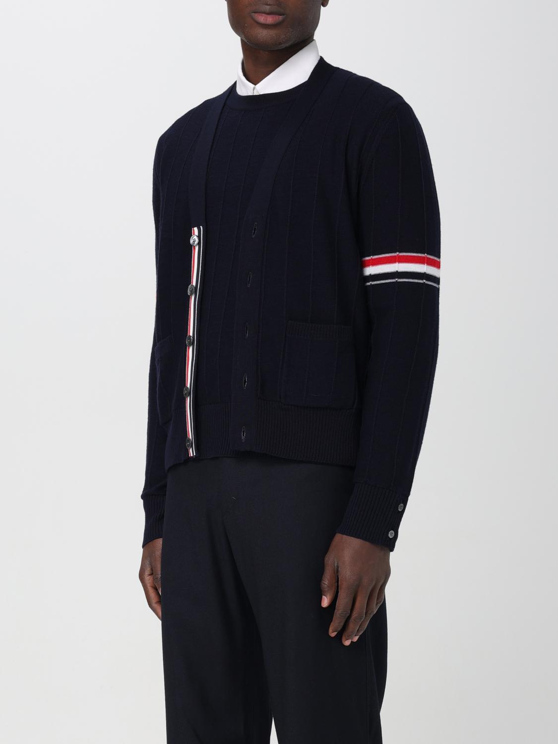 THOM BROWNE セーター: セーター メンズ Thom Browne, ネイビー - Img 4