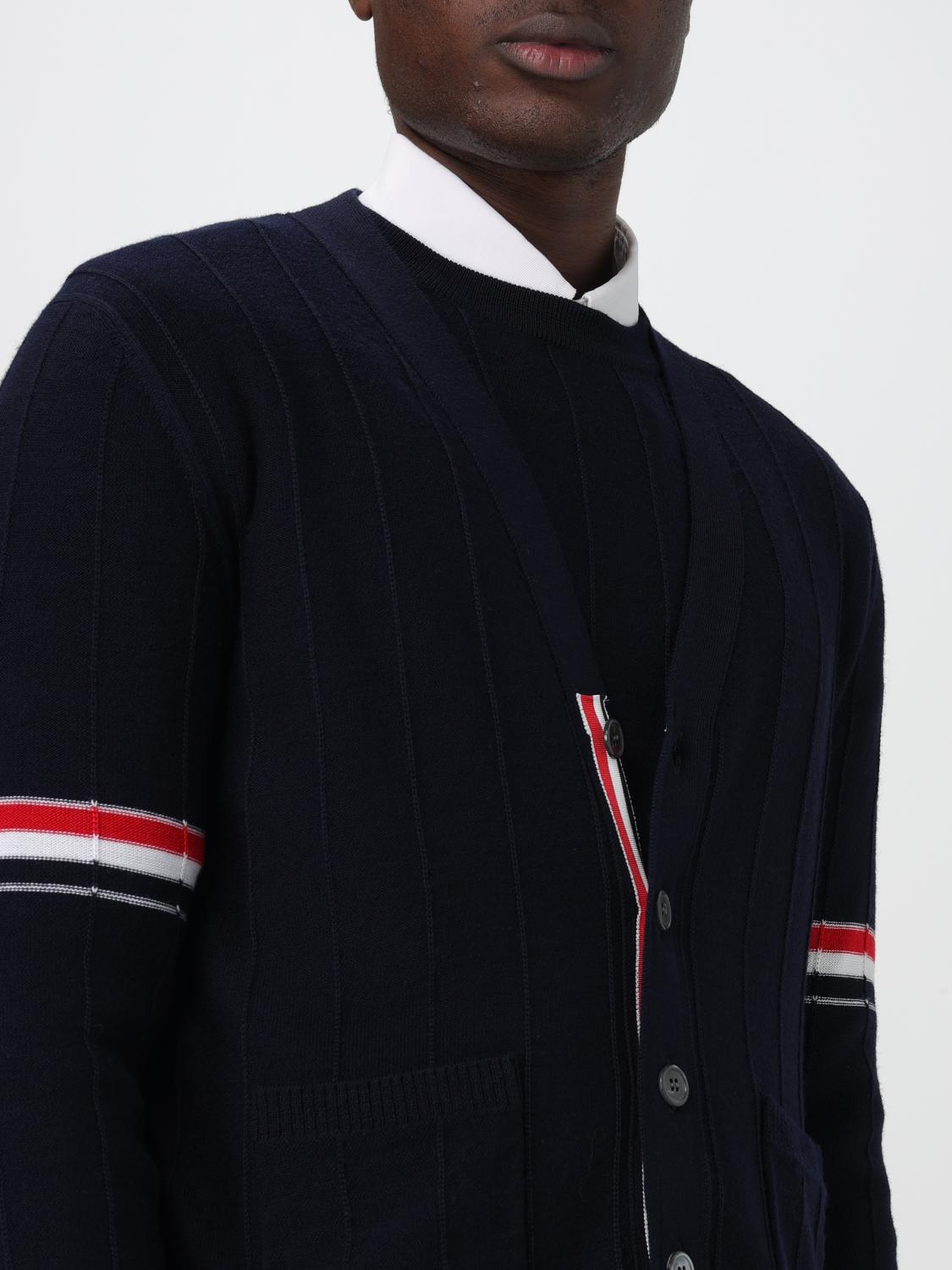 THOM BROWNE セーター: セーター メンズ Thom Browne, ネイビー - Img 5