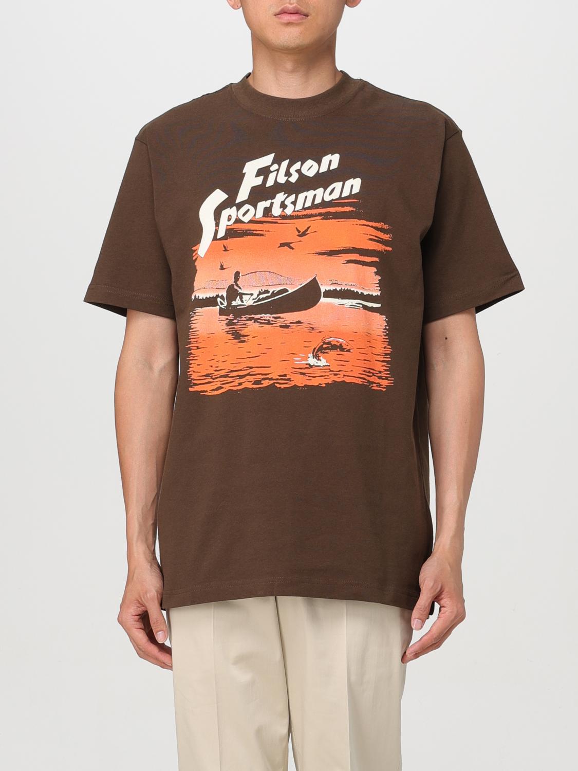 Filson: T-shirt Men - Coffee 