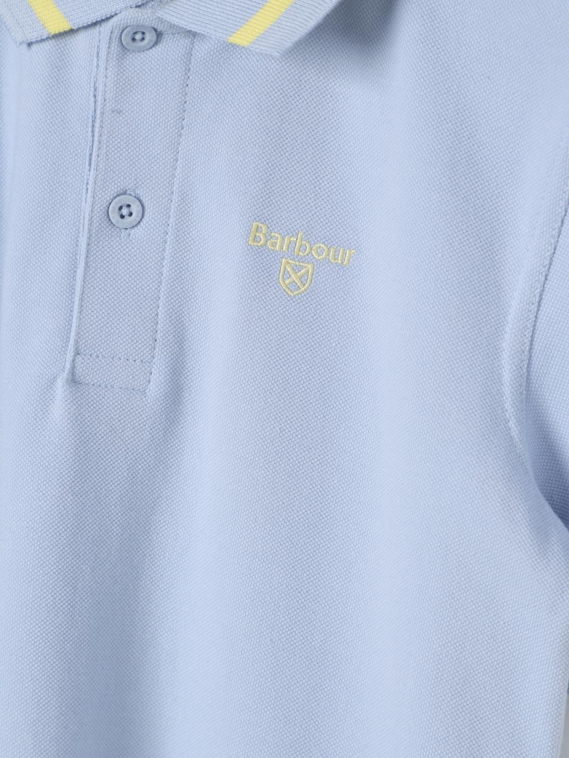 BARBOUR KID POLO SHIRT: Polo shirt kids Barbour Kid, Gnawed Blue - Img 3