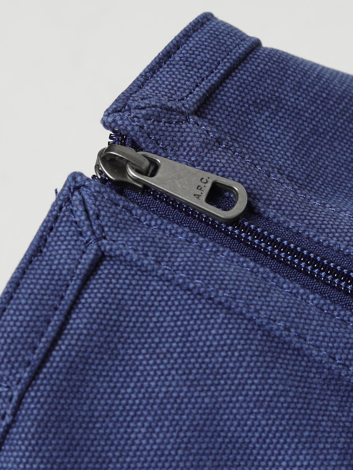 A.P.C. BAG: A.P.C. Recovery Exchange in canvas with logo, Blue - Img 3