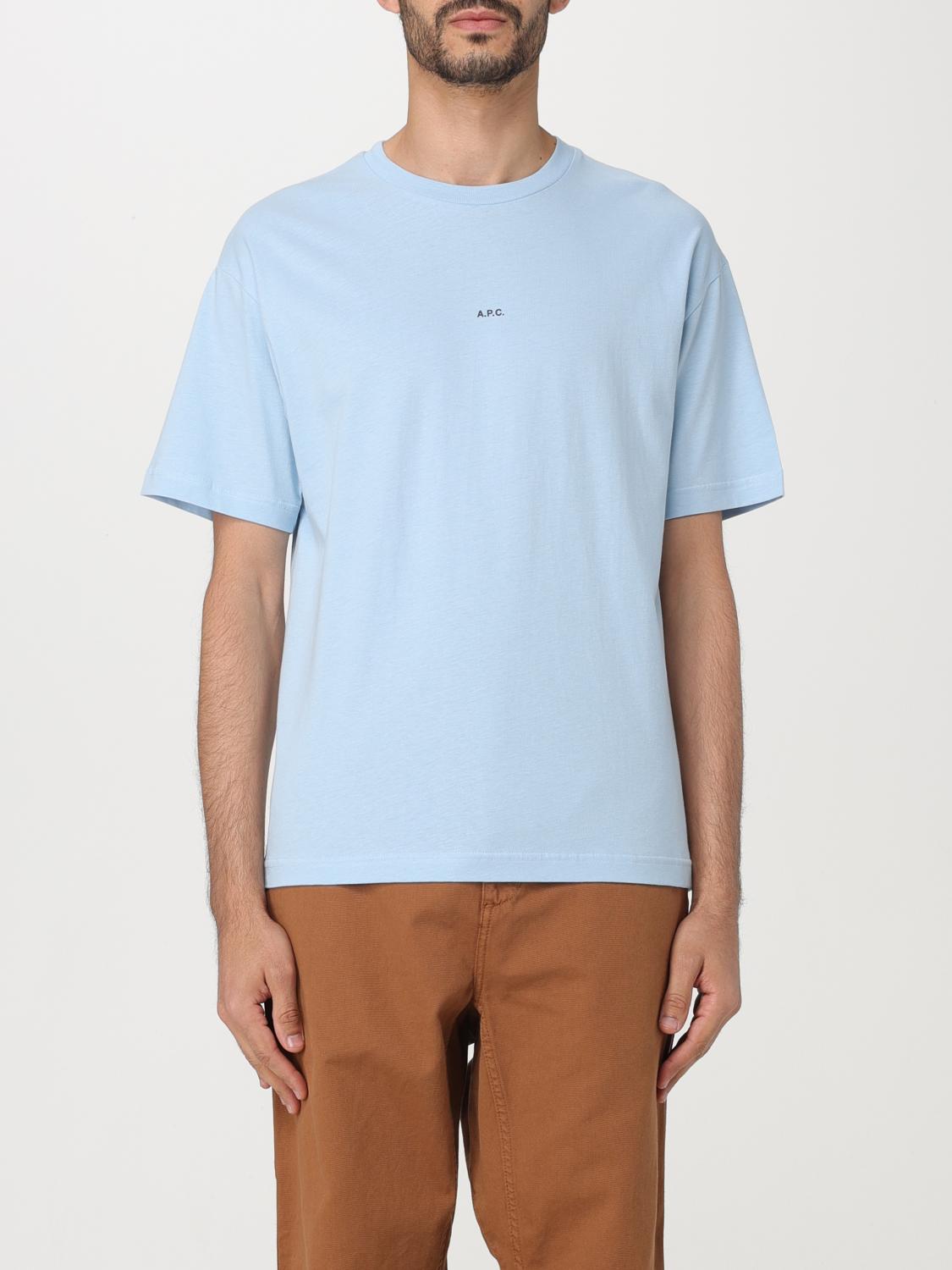 A.P.C.: T-shirt men - Gnawed Blue | A.P.C. t-shirt COEIOH26929 online ...
